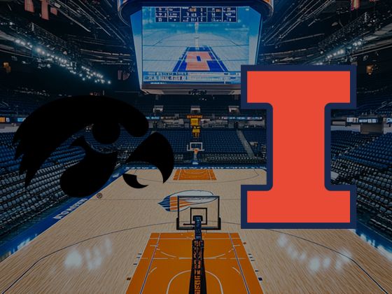Iowa Hawkeyes at Illinois Fighting Illini Basketball